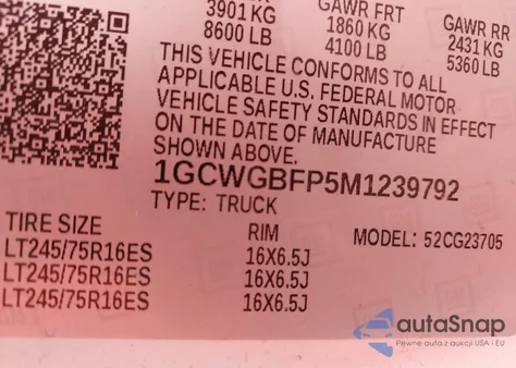 2021 Chevrolet Express Cargo Rwd 2500 Extended Wheelbase Wt from USA, damaged, VIN 1GCWGBFP5M1239792